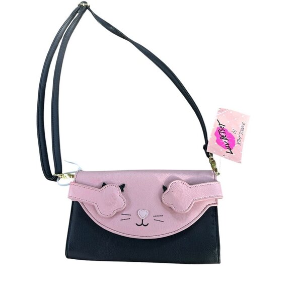 Luv Betsey Johnson Peek a Boo Kitty Cat Crossbody Bag NWT - Picture 1 of 8
